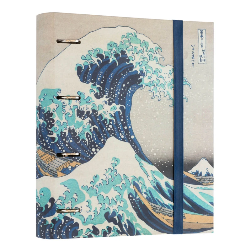 Carpeta Escolar 4 Anillas Hokusai 3 Carpeta Escolar 4 Anillas Hokusai
