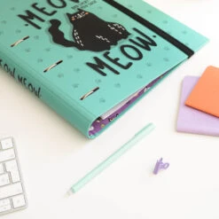 Carpeta Escolar 4 Anillas Meow Meow Cats -Eric Ventas carpeta escolar 4 anillas meow meow cats 4