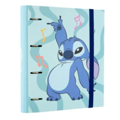 Carpeta Escolar 4 Anillas Stitch Waves Disney