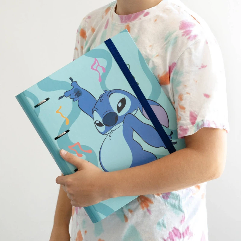 Carpeta Escolar 4 Anillas Stitch Waves Disney 10 Carpeta Escolar 4 Anillas Stitch Waves Disney - Imagen 8
