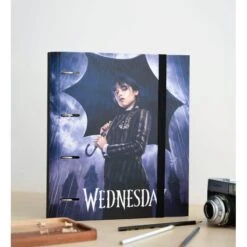 Carpeta Escolar 4 Anillas Wednesday Umbrella -Eric Ventas carpeta escolar 4 anillas wednesday umbrella 3