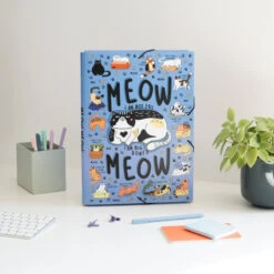 Carpeta Escolar Solapas Meow Meow Weird Cats -Eric Ventas carpeta escolar solapas meow meow weird cats 3