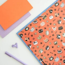 Carpeta Escolar Solapas Meow Meow Weird Cats -Eric Ventas carpeta escolar solapas meow meow weird cats 4