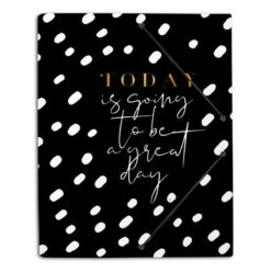 Carpeta Gomas A4 Polipropileno Glitter Gold Dreams