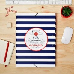 Carpeta Gomas Con Solapa Amelie Marinero