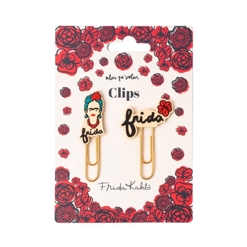 Clips Con Topper Frida Kahlo 3 Clips Con Topper Frida Kahlo