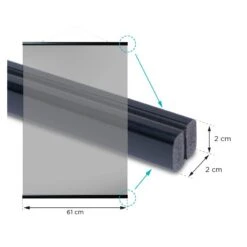 Colgador De Poster Magnetico Vertical Negro 9 Colgador De Poster Magnetico Vertical Negro -Eric Ventas colgador de poster magnetico vertical negro 2