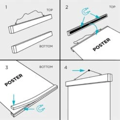 Colgador De Poster Magnetico Vertical Negro 10 Colgador De Poster Magnetico Vertical Negro -Eric Ventas colgador de poster magnetico vertical negro 3