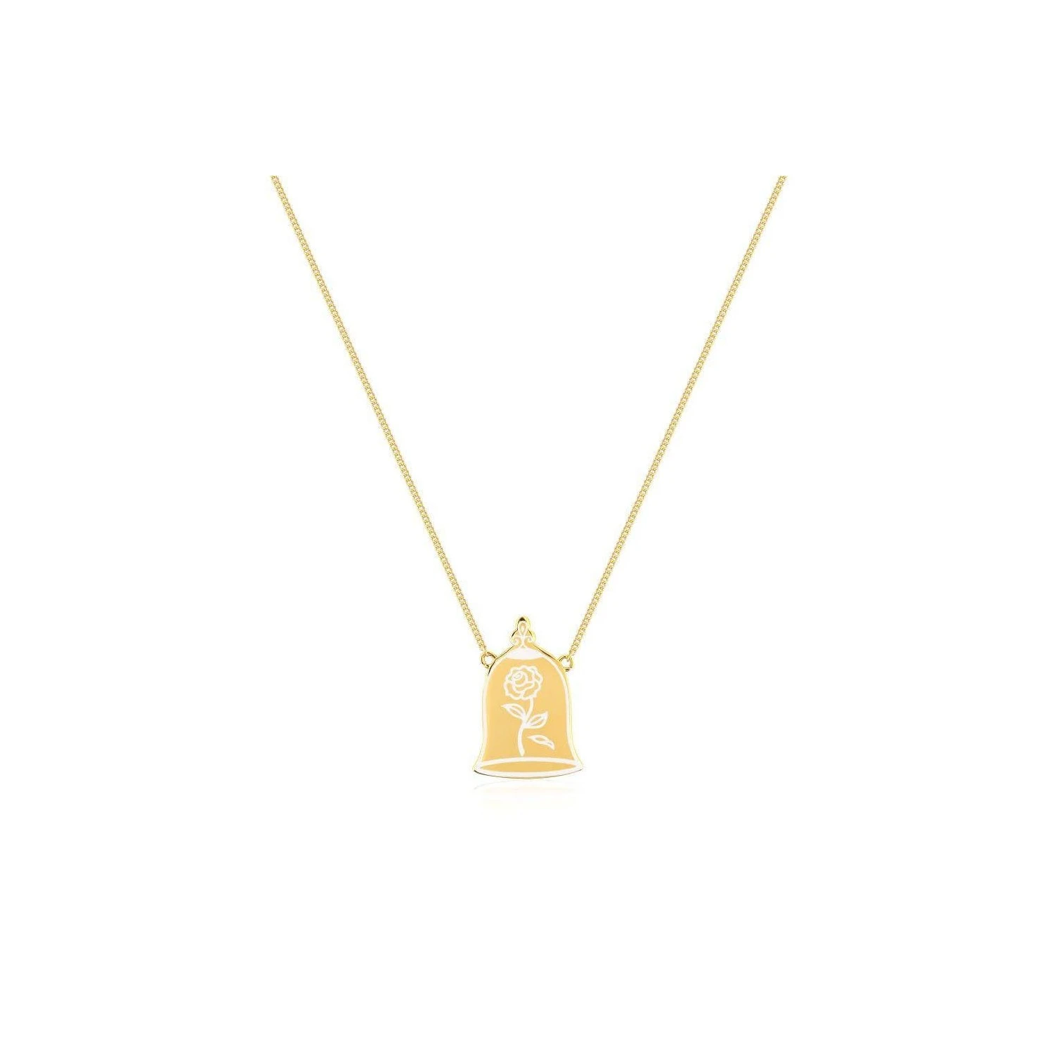 Colgante Disney La Bella Y La Bestia Rosa Encantada Plata De Ley Chapado En Oro 3 Colgante Disney La Bella Y La Bestia Rosa Encantada Plata De Ley Chapado En Oro