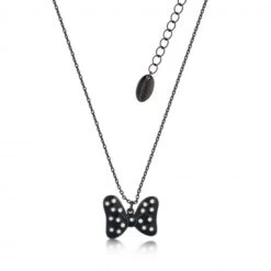 Mickey Mouse Colgante Disney Minnie Mouse Lazo Negro Con Puntos