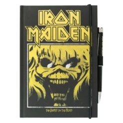 Cuaderno A5 Iron Maiden Con Boligrafo Proyector