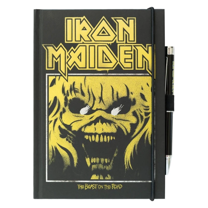 Cuaderno A5 Iron Maiden Con Boligrafo Proyector 3 Cuaderno A5 Iron Maiden Con Boligrafo Proyector