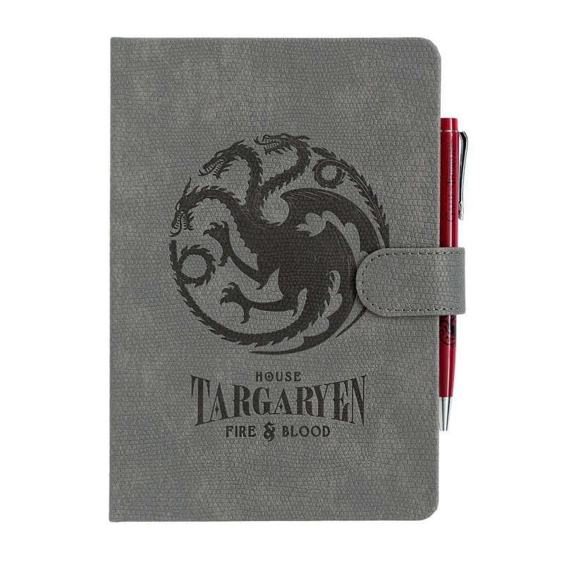 Cuaderno A5 Juego De Tronos Targaryen Con Boligrafo 3 Cuaderno A5 Juego De Tronos Targaryen Con Boligrafo