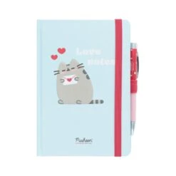 Cuaderno A5 Pusheen Purrfect Love Con Boligrafo Proyector
