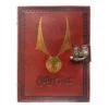 Cuaderno De Cuero Harry Potter Snitch Dorada