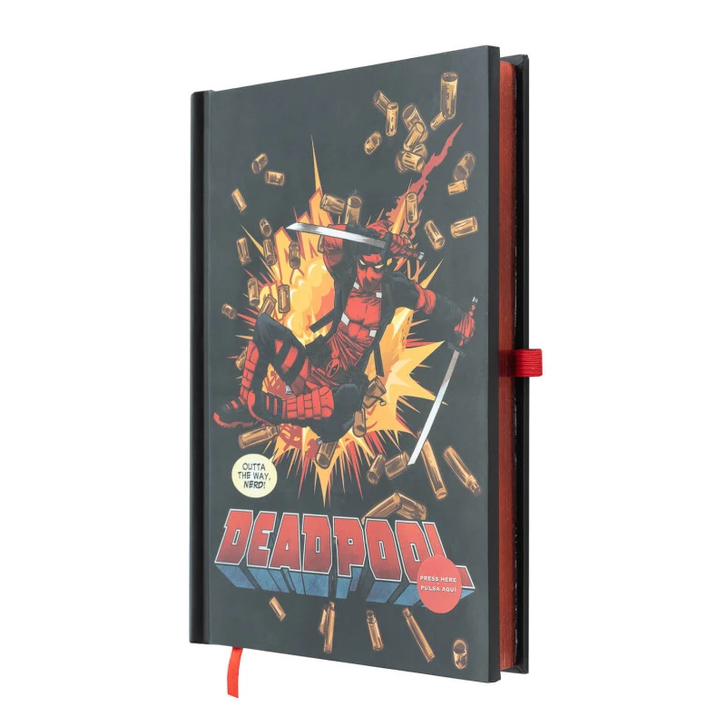 Cuaderno Deadpool Marvel A5 Premium Con Luz Led 4 Cuaderno Deadpool Marvel A5 Premium Con Luz Led - Imagen 2