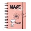 CUADERNO TAPA FORRADA A5 BULLET SNOOPY -Eric Ventas cuaderno tapa forrada a5 bullet snoopy