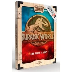 JURASSIC PARK Cuadro De Madera 3D Jurassic World Life Finds A Way Internacional -Eric Ventas cuadro de madera 3d jurassic world life finds a way internacional 2