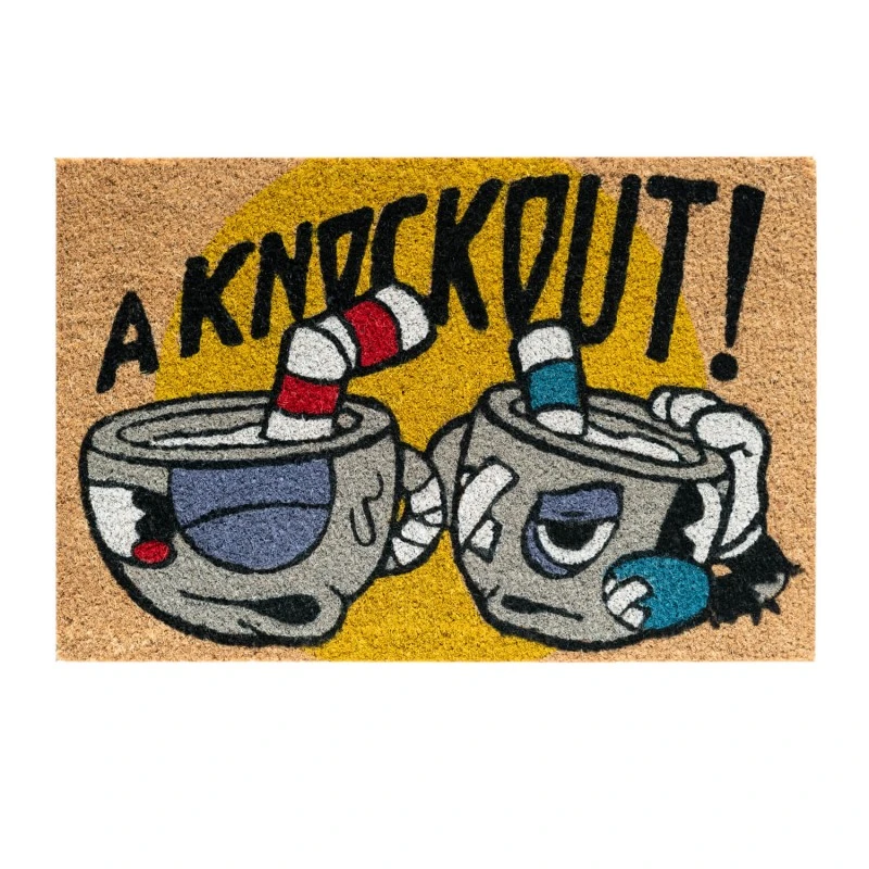 Felpudo Cuphead Knockout 3 Felpudo Cuphead Knockout