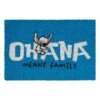 Felpudo Stitch Ohana Disney Azul -Eric Ventas felpudo stitch ohana disney azul