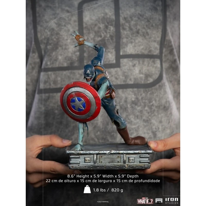 Figura Capitan America Zombie What If Marvel Art Scale 1/10 15 Figura Capitan America Zombie What If Marvel Art Scale 1/10 - Imagen 13