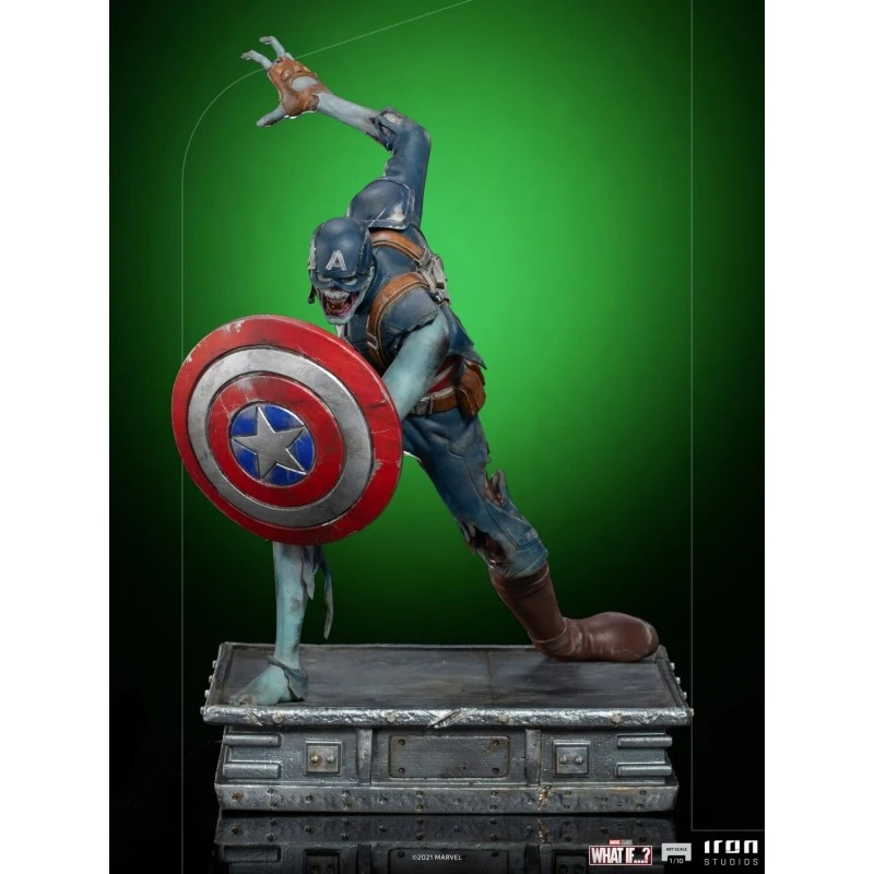 Figura Capitan America Zombie What If Marvel Art Scale 1/10 5 Figura Capitan America Zombie What If Marvel Art Scale 1/10 - Imagen 3