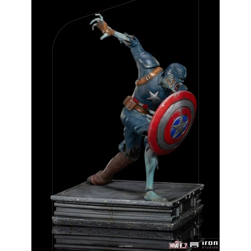 Figura Capitan America Zombie What If Marvel Art Scale 1/10 11 Figura Capitan America Zombie What If Marvel Art Scale 1/10 - Imagen 9