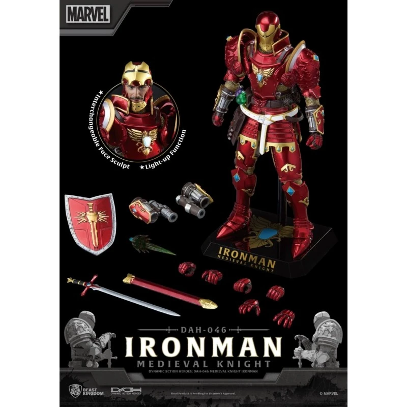 Figura Iron Man Caballero Medieval Marvel 14 Figura Iron Man Caballero Medieval Marvel - Imagen 12