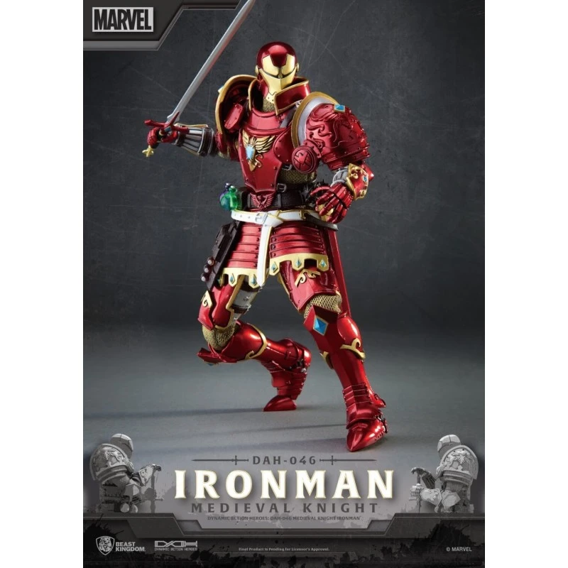 Figura Iron Man Caballero Medieval Marvel 6 Figura Iron Man Caballero Medieval Marvel - Imagen 4