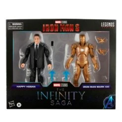 Figura Marvel Happy Hogan Y Iron Man Mark Xxi Serie Legends