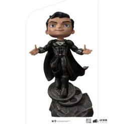 Figura Superman Traje Negro La Liga De La Justicia DC Comics MiniCo