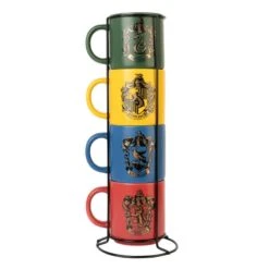Juego De Tazas Harry Potter Casas Hogwarts