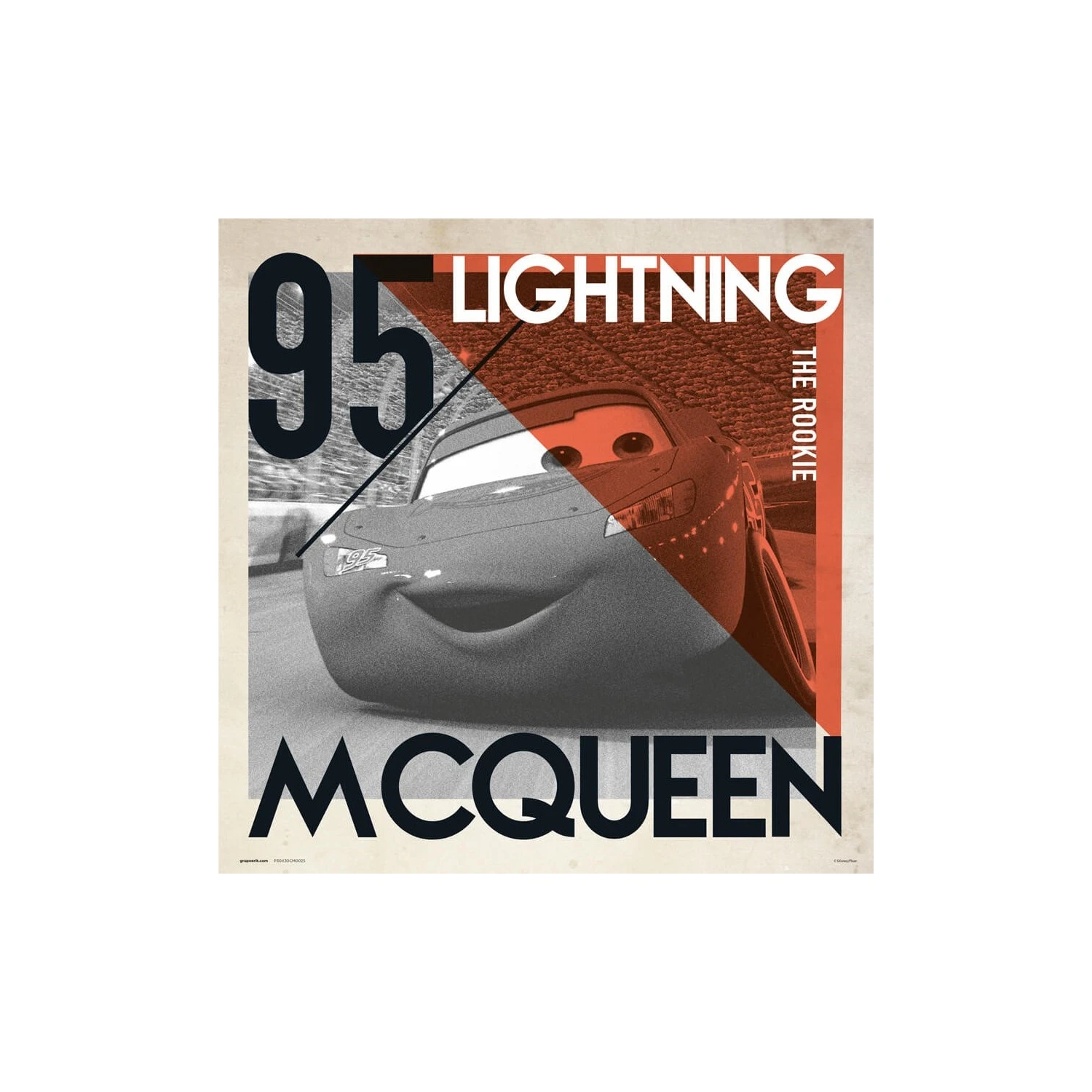 Print Cars Rayo McQueen Disney Pixar 30X30 Cm 3 Print Cars Rayo McQueen Disney Pixar 30X30 Cm