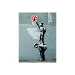 Print Banksy Grafitti Is A Crime 30X40 Cm