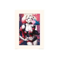 Lamina 30X40 Cm Dc Comics Harley Quinn Kiss