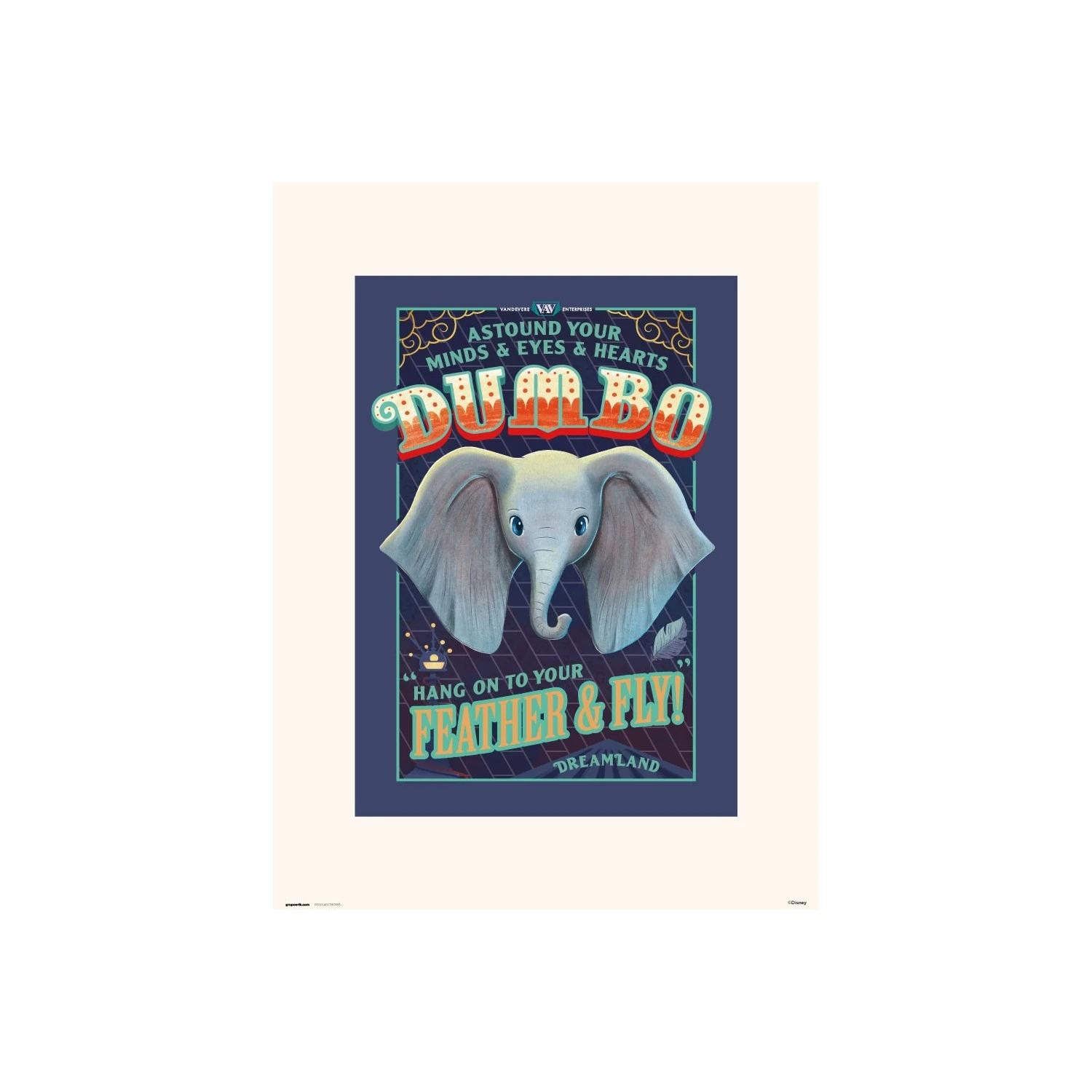 Lamina 30X40 Cm Disney Dumbo II 3 Lamina 30X40 Cm Disney Dumbo II