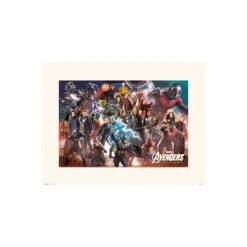 Print Vengadores: Endgame Line Up Marvel 30X40 Cm