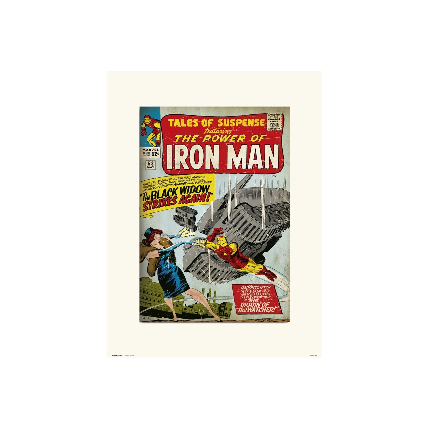 Lamina 30X40 Cm Iron Man Marvel Tales Of Suspense 53 3 Lamina 30X40 Cm Iron Man Marvel Tales Of Suspense 53