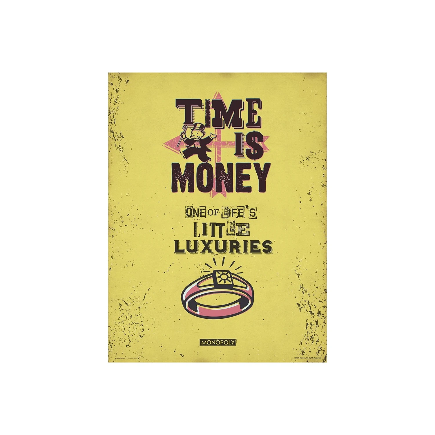 Lámina 30X40 Cm Monopoly Time Is Money 3 Lámina 30X40 Cm Monopoly Time Is Money