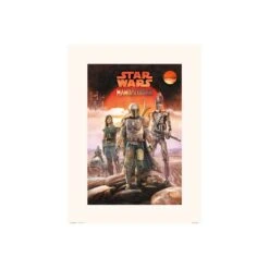 Print The Mandalorian Equipo Star Wars 30X40 Cm