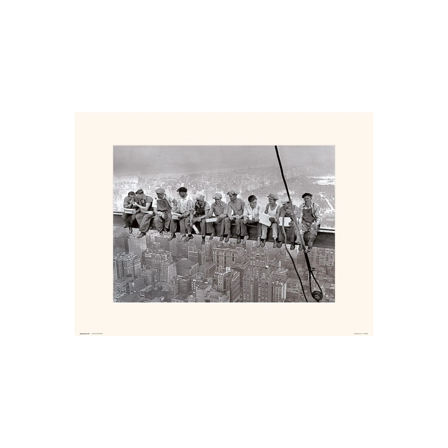 Lamina 30X40Cm New York Obreros 3 Lamina 30X40Cm New York Obreros