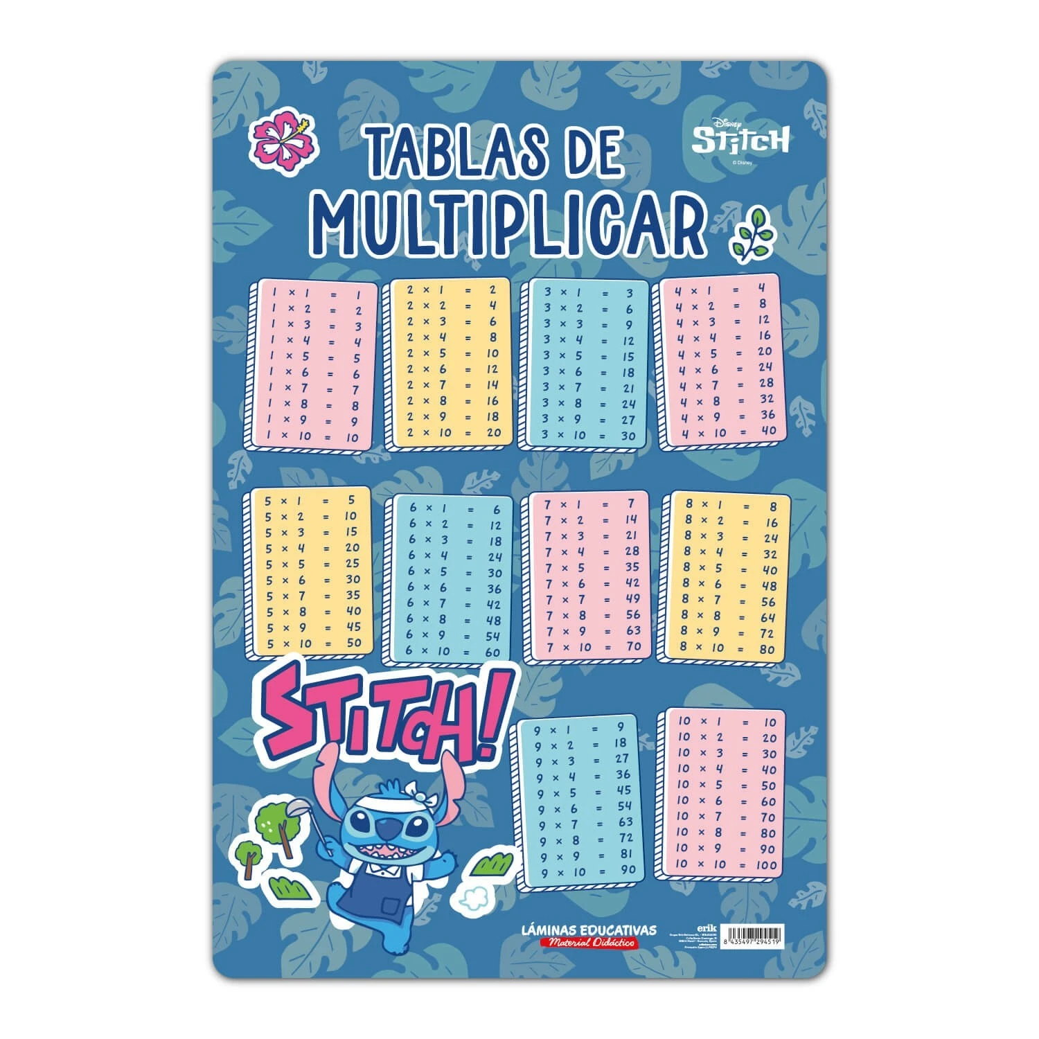 Lamina Educativa Tablas De Multiplicar Stitch Disney 3 Lamina Educativa Tablas De Multiplicar Stitch Disney
