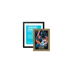 Lámina Star Wars 40 Aniversario Villanos + Marco