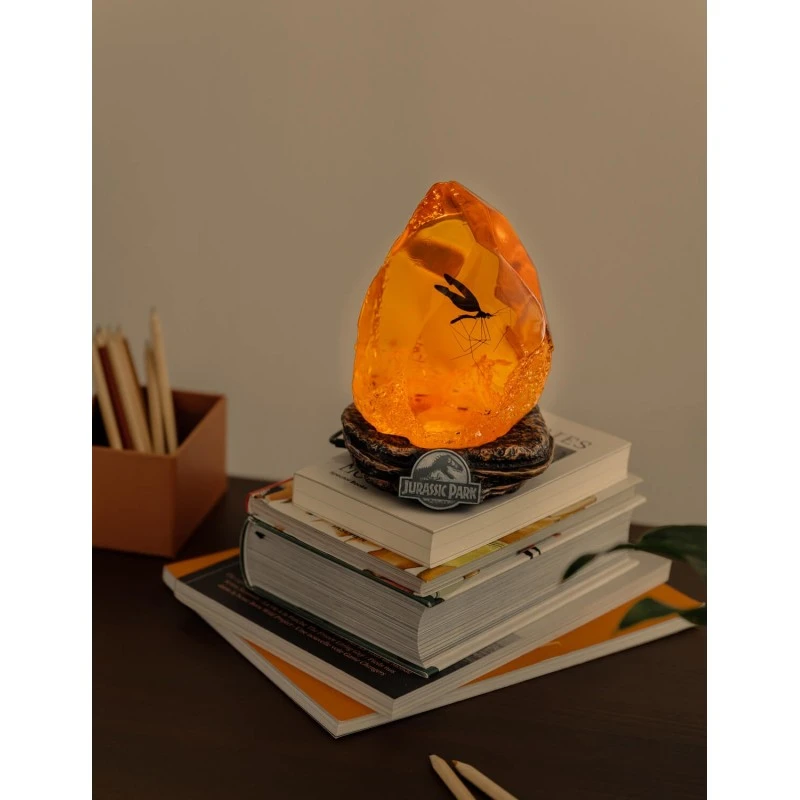 Lampara Jurassic Park Mosquito Ambar 8 Lampara Jurassic Park Mosquito Ambar - Imagen 6