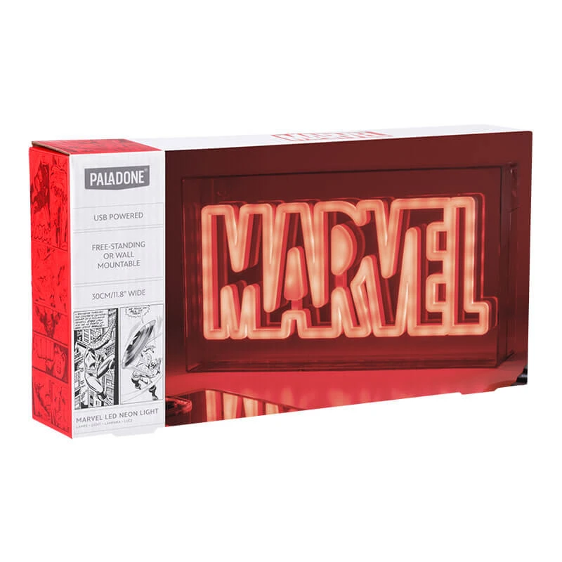 Lampara Neon Marvel Logo 3 Lampara Neon Marvel Logo