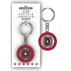 Llavero Capitan America Escudo Giratorio Marvel