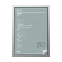 Marco 50x70 Cm MDF Plata Láminas