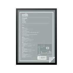 Marco A4 29.7x21 Cm MDF Negro Láminas