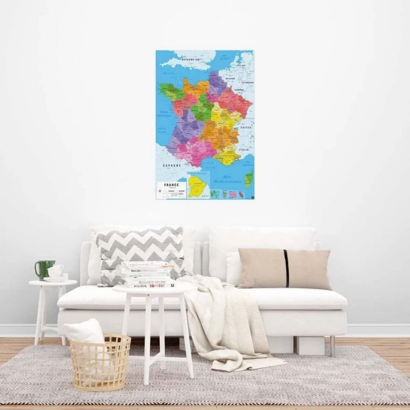 Poster Francia Carte De France 4 Poster Francia Carte De France - Imagen 2