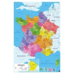 Poster Francia Carte De France